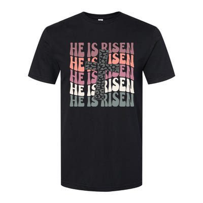 He Is Risen Easter Christian Softstyle CVC T-Shirt