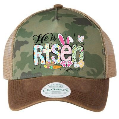 He Is Risen Jesus Christian Happy Easter Women Legacy Tie Dye Trucker Hat