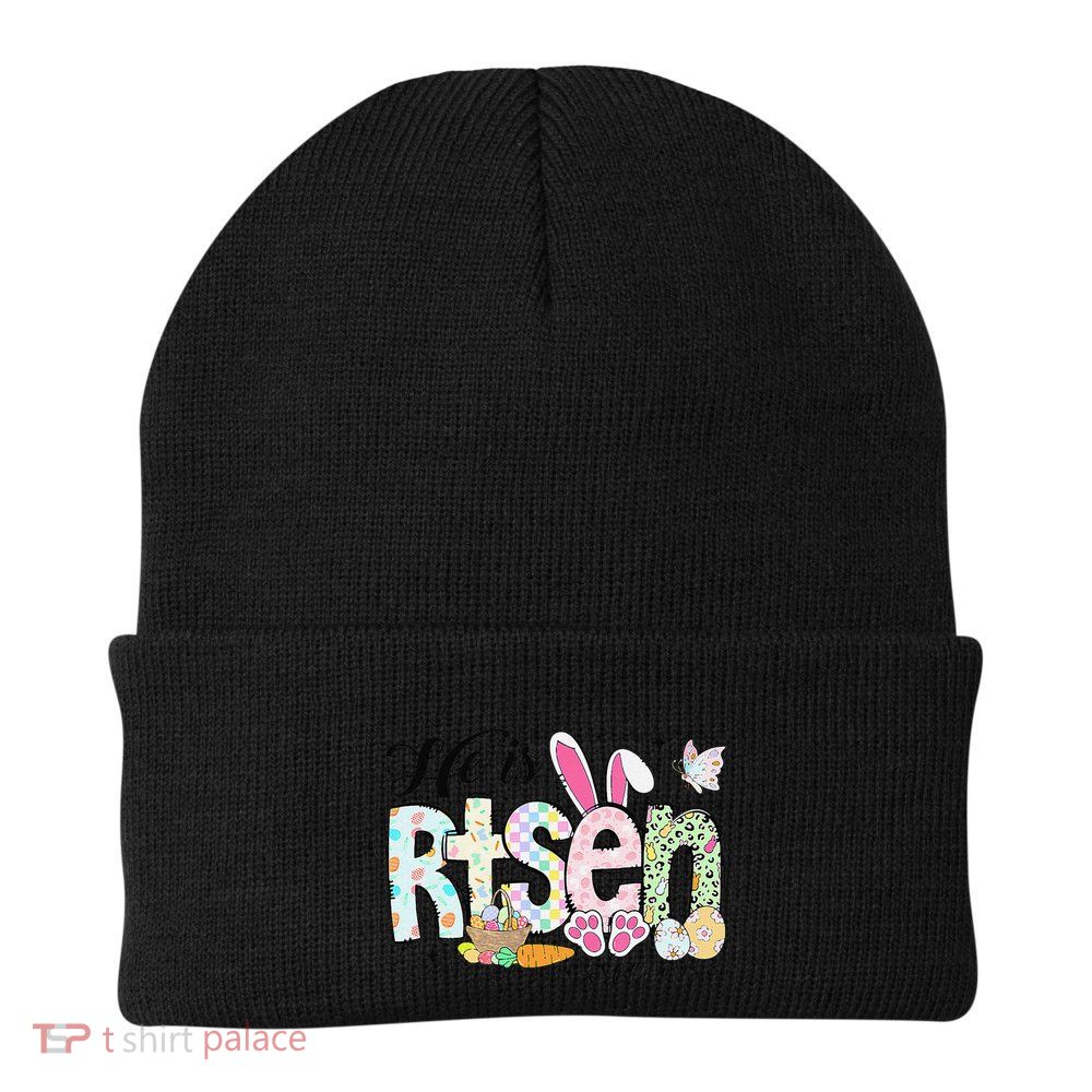 He Is Risen Jesus Christian Happy Easter Women Beanie