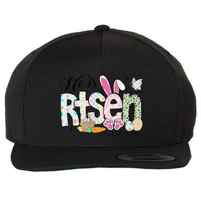 He Is Risen Jesus Christian Happy Easter Women Wool Snapback Cap