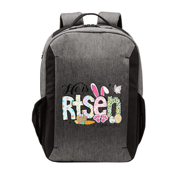 He Is Risen Jesus Christian Happy Easter Women Vector Backpack