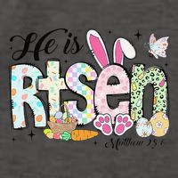 He Is Risen Jesus Christian Happy Easter Women Vector Backpack