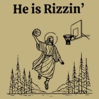 He Is Risen Easter Jesus Playing Basketball He Is Rizzin Sustainable Beanie