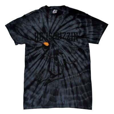 He Is Risen Rizzin Easter Jesus Christian Faith Basketball Tie-Dye T-Shirt