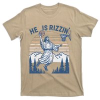 He Is Risen Funny Easter Jesus Playing Basketball T-Shirt