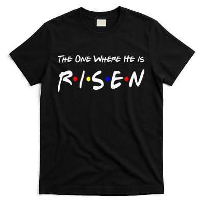 He Is Risen Religious Jesus Cross Easter Sunday T-Shirt