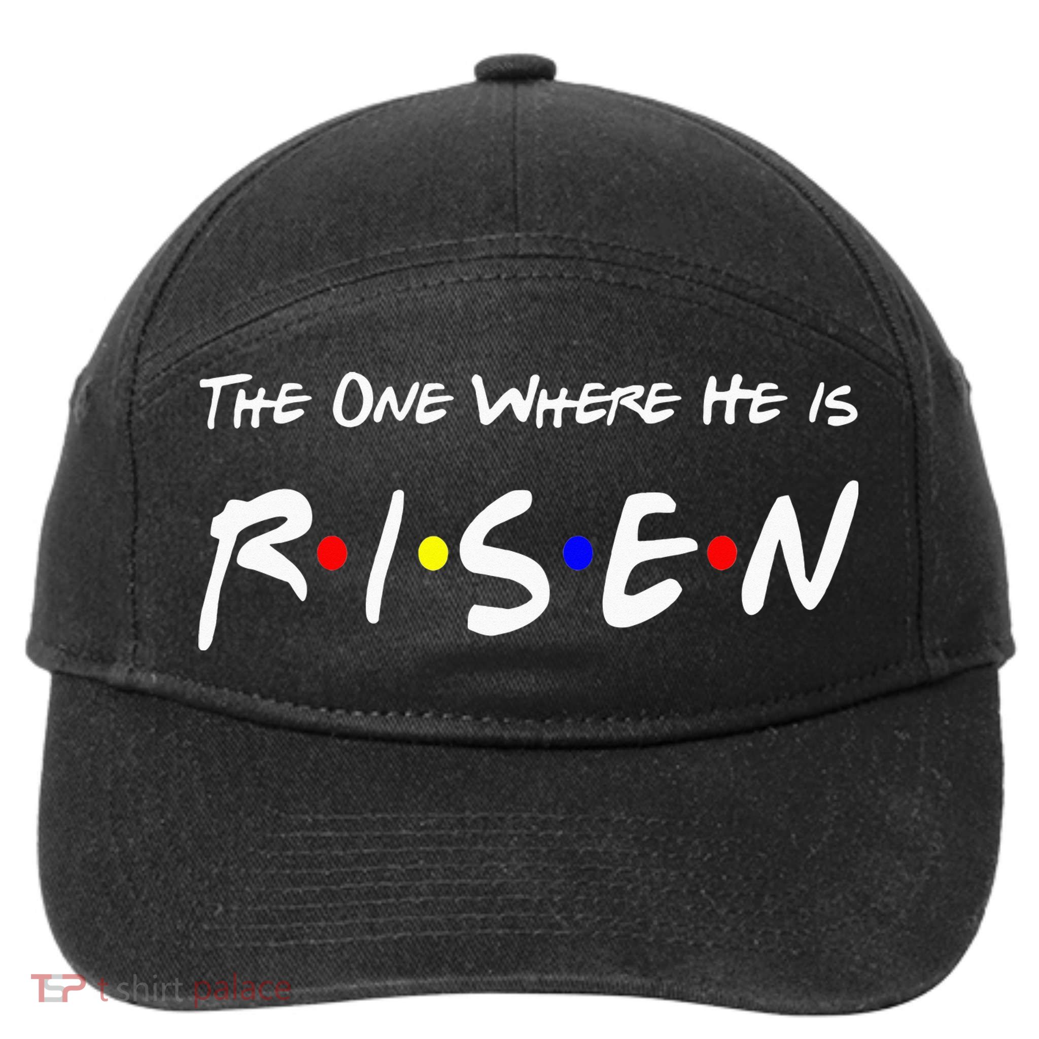 He Is Risen Religious Jesus Cross Easter Sunday 7-Panel Snapback Hat