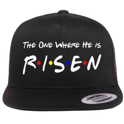 He Is Risen Religious Jesus Cross Easter Sunday Flatbill Hat
