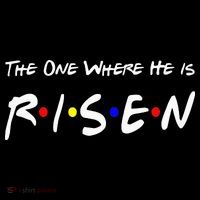 He Is Risen Religious Jesus Cross Easter Sunday Toddler T-Shirt