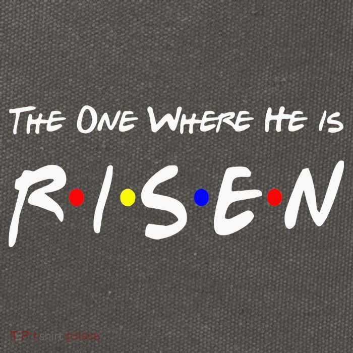 He Is Risen Religious Jesus Cross Easter Sunday Cotton Canvas Backpack