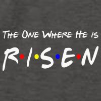 He Is Risen Religious Jesus Cross Easter Sunday Vector Backpack