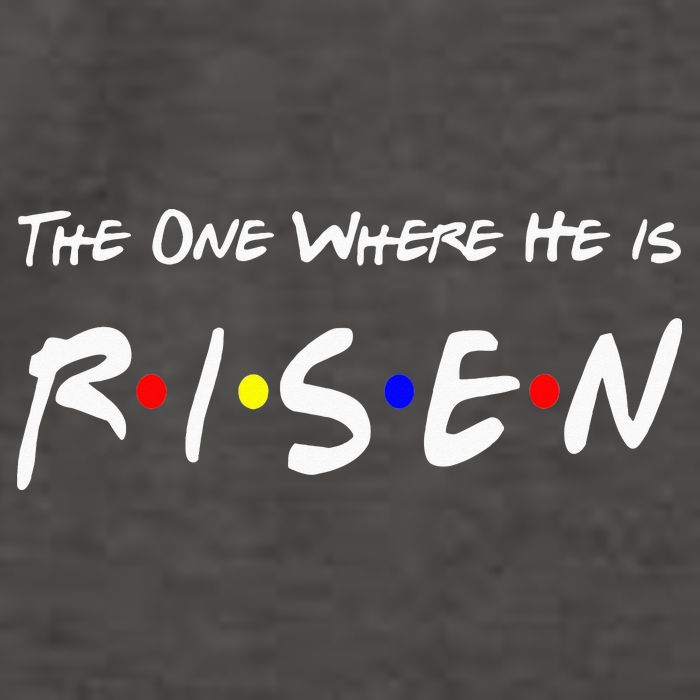 He Is Risen Religious Jesus Cross Easter Sunday Vector Backpack