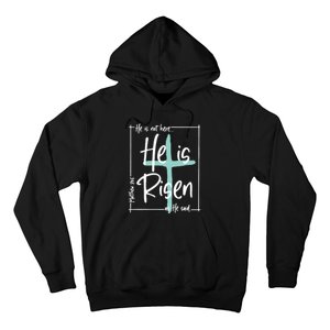 He Is Risen Easter Christian Cross Hoodie