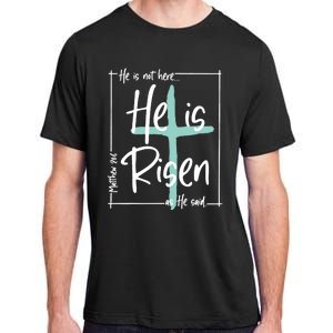 He Is Risen Easter Christian Cross Adult ChromaSoft Performance T-Shirt