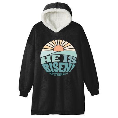 He Is Risen Religious Easter Cute Hooded Wearable Blanket