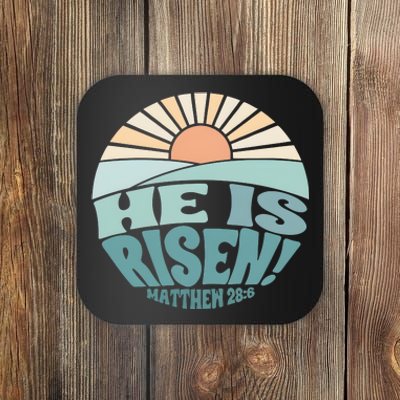 He Is Risen Religious Easter Cute Coaster