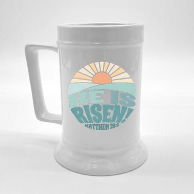 He Is Risen Religious Easter Cute Beer Stein