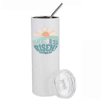 He Is Risen Religious Easter Cute Stainless Steel Tumbler