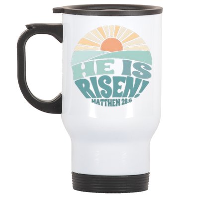 He Is Risen Religious Easter Cute Stainless Steel Travel Mug