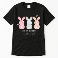 He Is Risen Matthew 28:6 Bunny Easter Sunday Tall T-Shirt