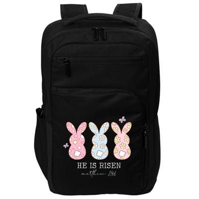 He Is Risen Matthew 28:6 Bunny Easter Sunday Impact Tech Backpack
