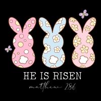 He Is Risen Matthew 28:6 Bunny Easter Sunday Impact Tech Backpack
