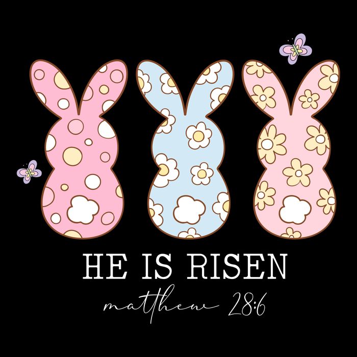 He Is Risen Matthew 28:6 Bunny Easter Sunday Impact Tech Backpack