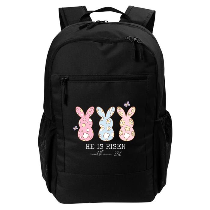 He Is Risen Matthew 28:6 Bunny Easter Sunday Backpack