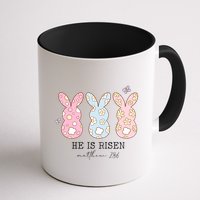 He Is Risen Matthew 28:6 Bunny Easter Sunday Mug