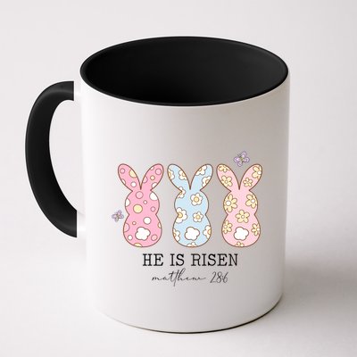 He Is Risen Matthew 28:6 Bunny Easter Sunday Mug