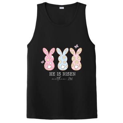He Is Risen Matthew 28:6 Bunny Easter Sunday PosiCharge Competitor Tank