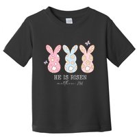 He Is Risen Matthew 28:6 Bunny Easter Sunday Toddler T-Shirt