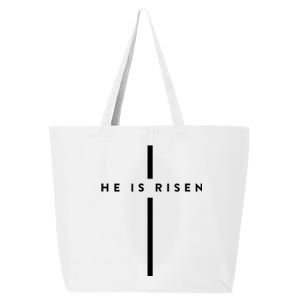 He Is Risen Cross Jesus Easter Day Christians 25L Jumbo Tote