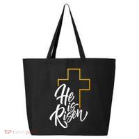 He Is Risen Easter Sunday 25L Jumbo Tote