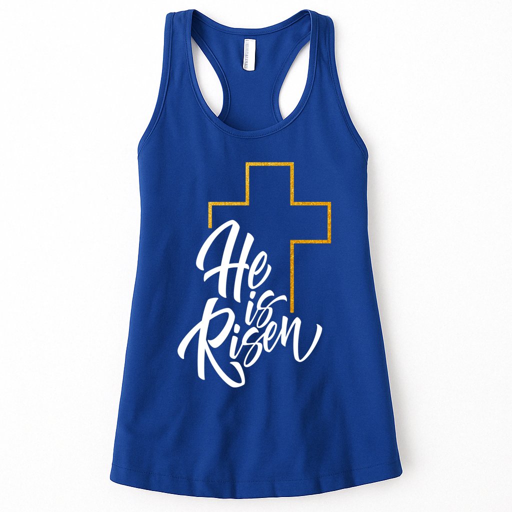 He Is Risen Easter Sunday Womens Tank Top