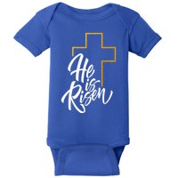 He Is Risen Easter Sunday Baby Bodysuit