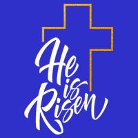 He Is Risen Easter Sunday Women's V-Neck T-Shirt
