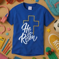 He Is Risen Easter Sunday Kids T-Shirt