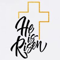 He Is Risen Easter Sunday Garment-Dyed Sweatshirt