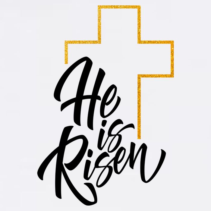 He Is Risen Easter Sunday Garment-Dyed Sweatshirt