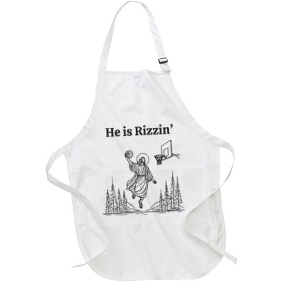 He Is Rizzin Basketball Jesus Funny Easter Christian Apron