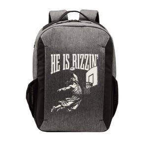 He Is Rizzin Jesus Playing Basketball Vector Backpack