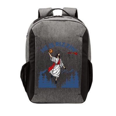 He Is Rizzin Jesus Basketball Easter Religious Vector Backpack