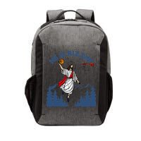 He Is Rizzin Jesus Basketball Easter Religious Vector Backpack