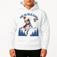 He Is Rizzin Jesus Basketball Easter Religious Hoodie