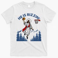 He Is Rizzin Jesus Basketball Easter Religious T-Shirt