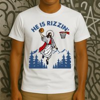 He Is Rizzin Jesus Basketball Easter Religious T-Shirt