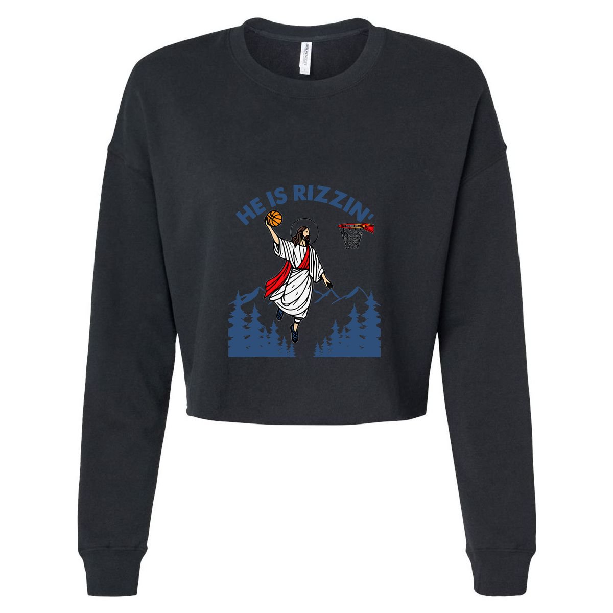 He Is Rizzin Jesus Basketball Easter Religious Sustainable Bucket Hat