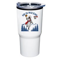 He Is Rizzin Jesus Basketball Easter Religious Tumbler