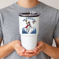 He Is Rizzin Jesus Basketball Easter Religious Tumbler